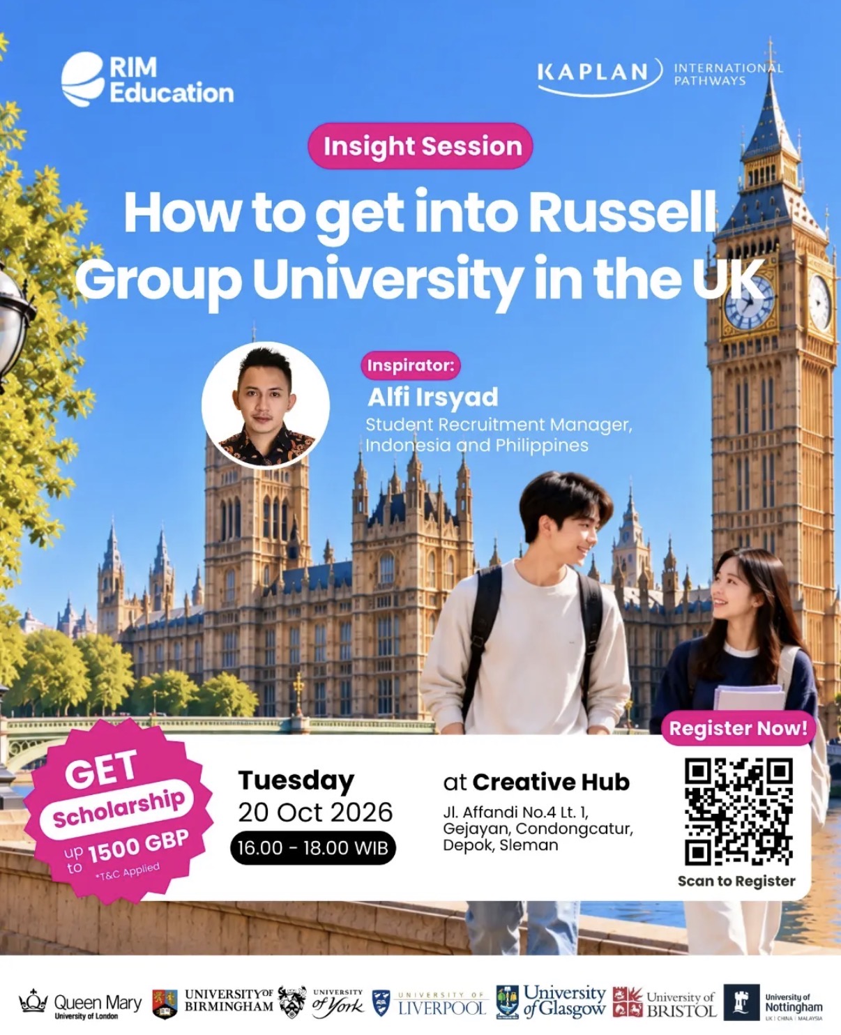 Insight Session with Kaplan: Preparing to Get into a Russell Group University in the UK