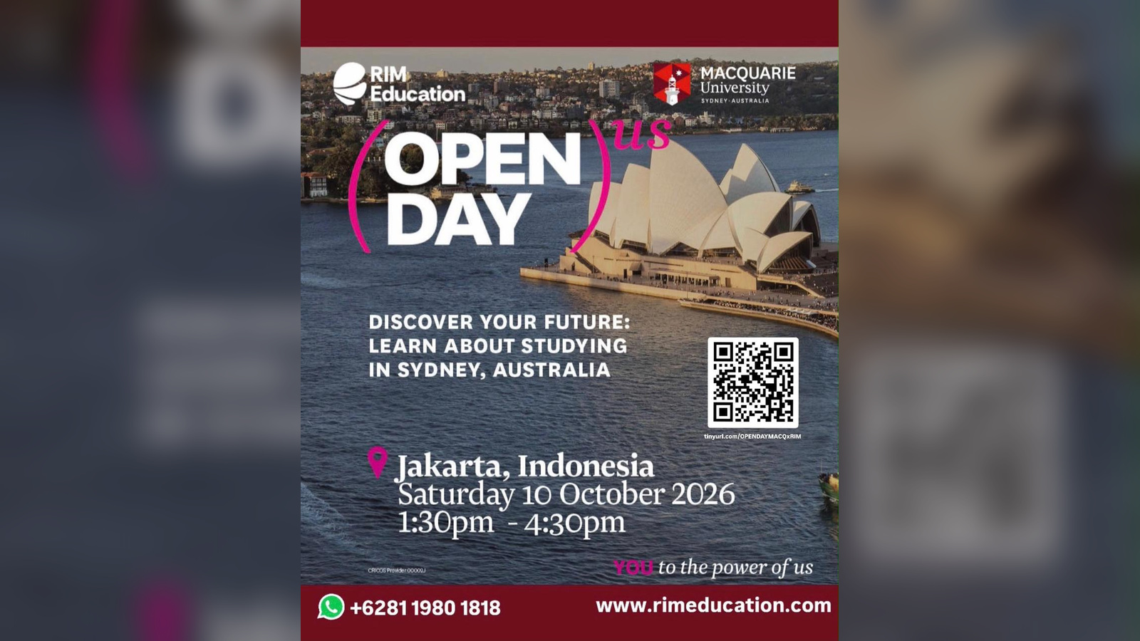 Macquarie University Open Day Jakarta 2026: Discover Your Future in Sydney